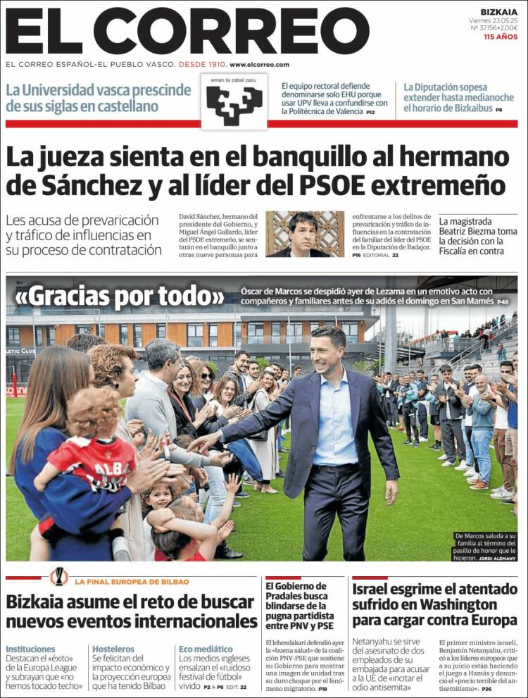 Portada El Correo
