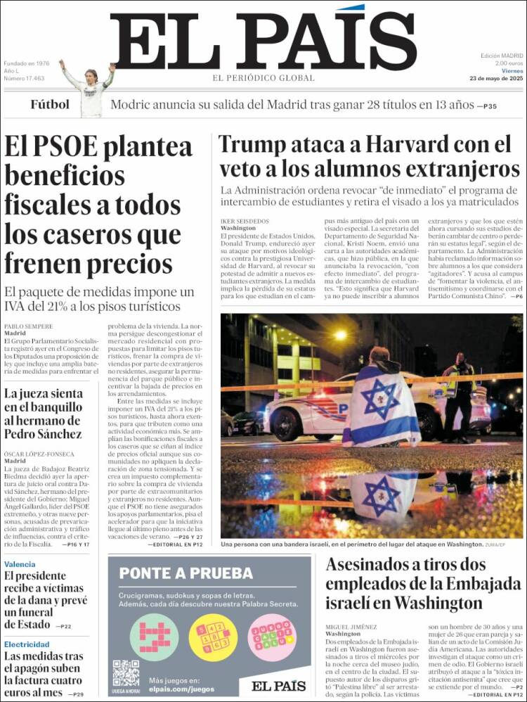Portada EL PAIS