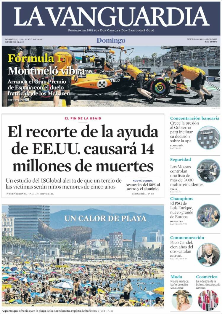 Portada La Vanguardia