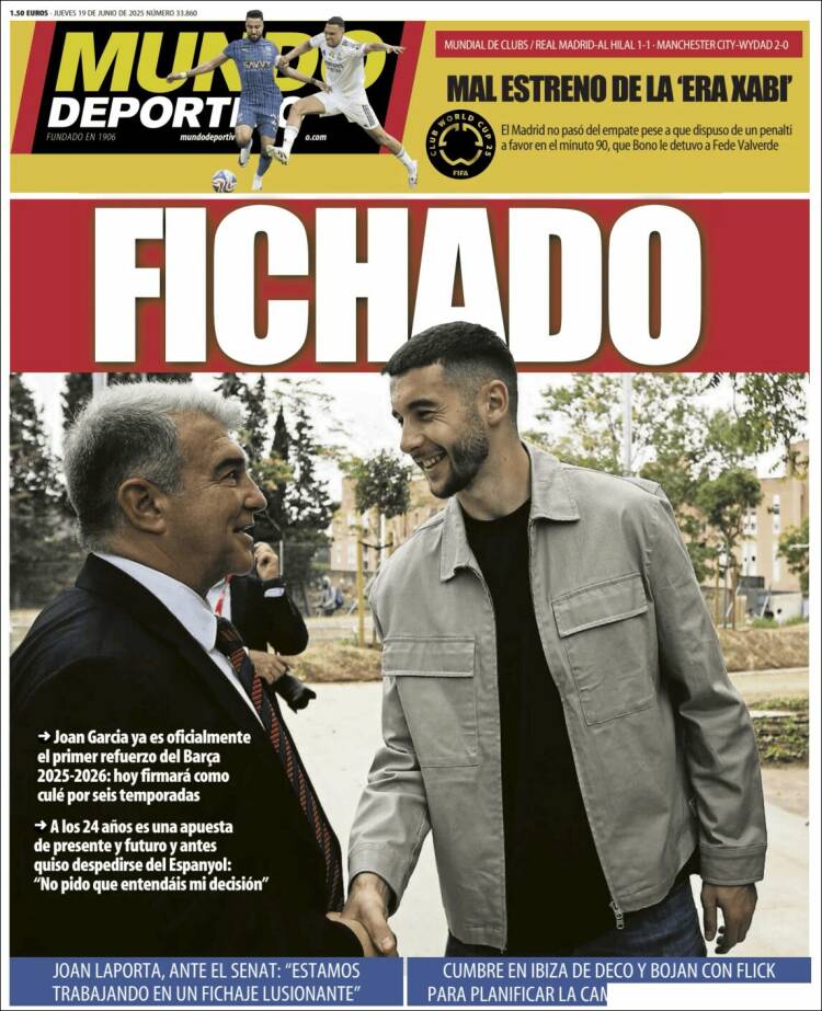 Portada Mundo deportivo