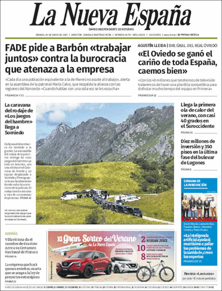 Portada La Nueva España