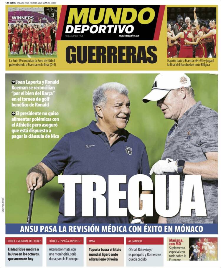 Portada Mundo deportivo