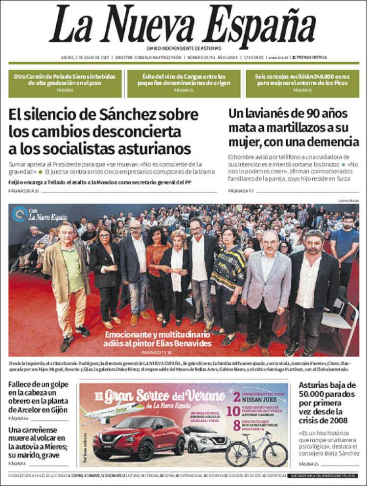 Portada La Nueva España