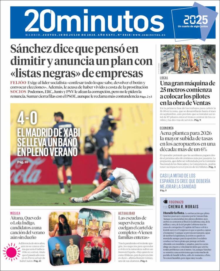 Portada 20 minutos
