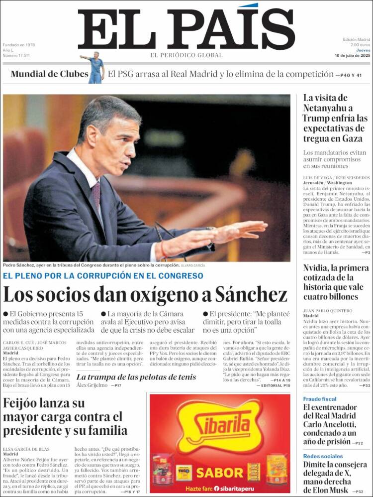Portada EL PAIS