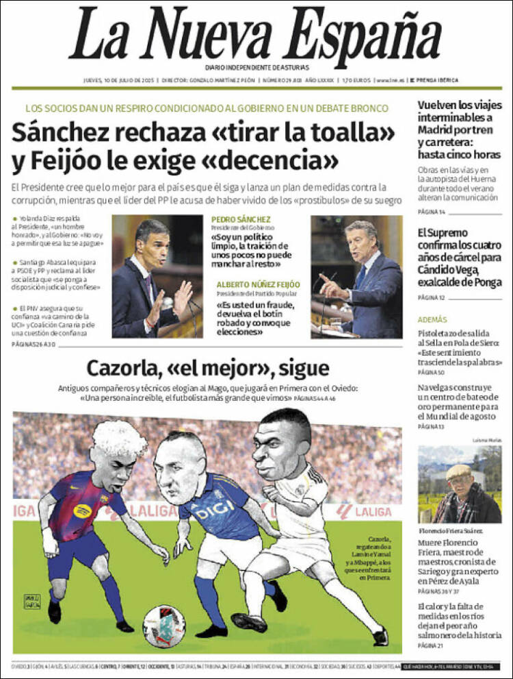 Portada La Nueva España