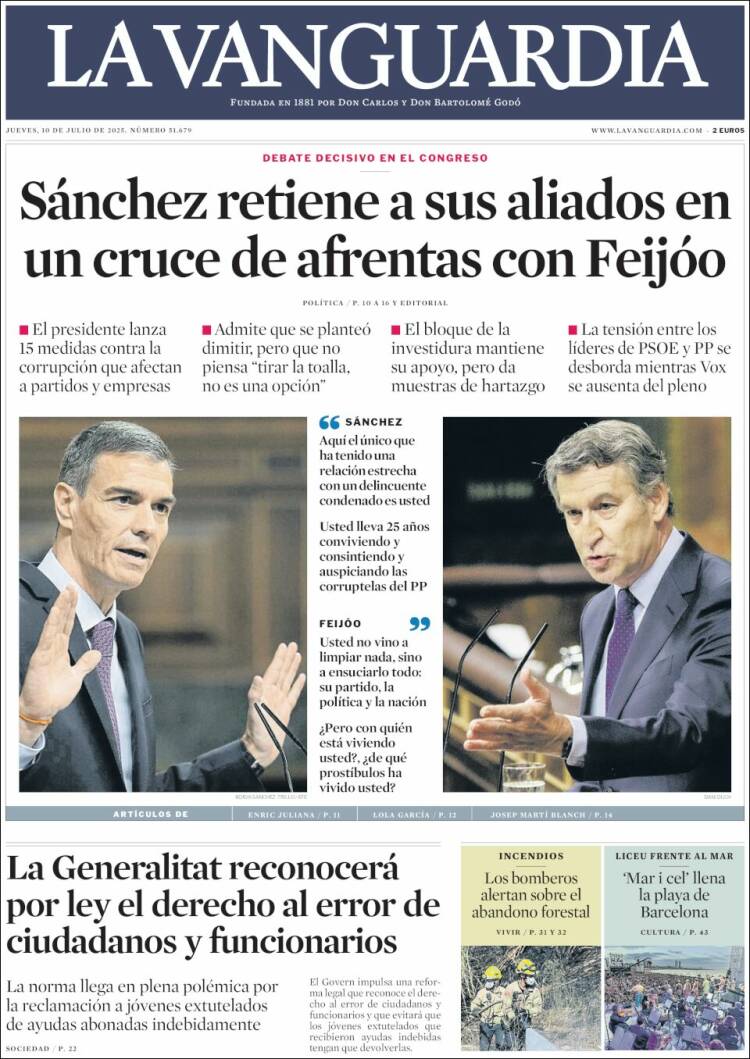 Portada La Vanguardia