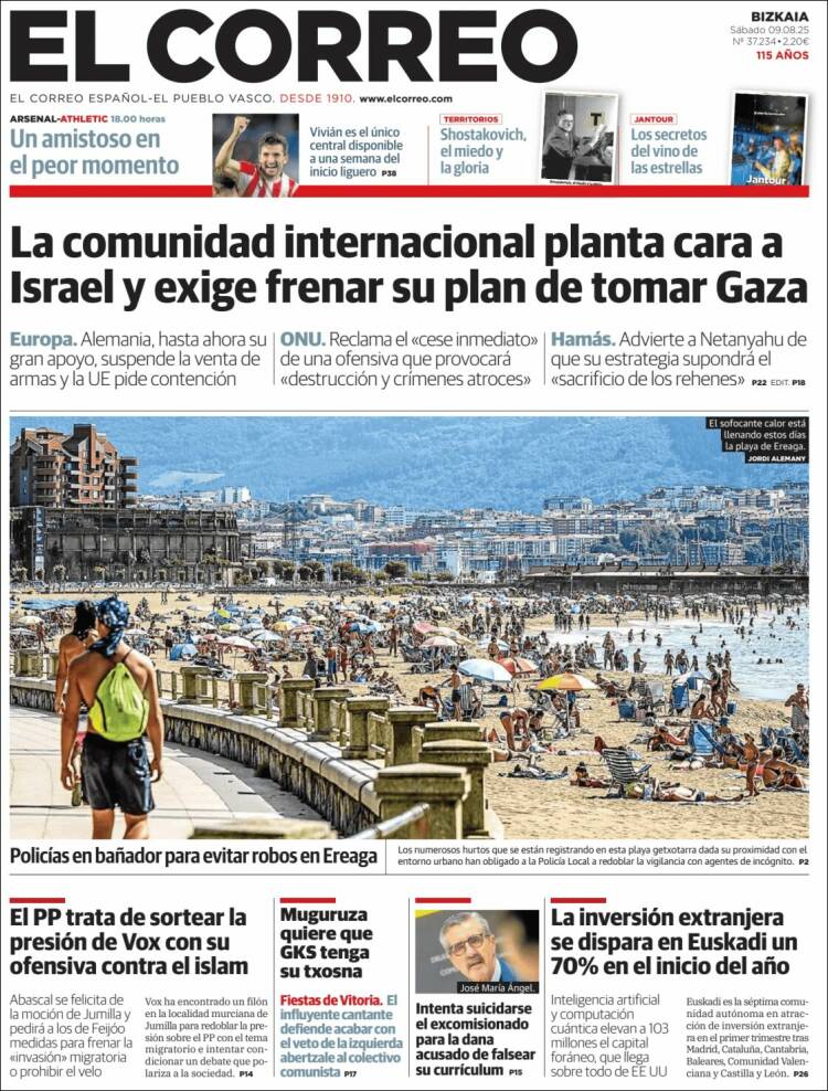 Portada El Correo