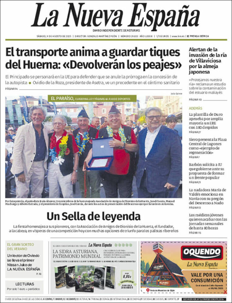 Portada La Nueva España
