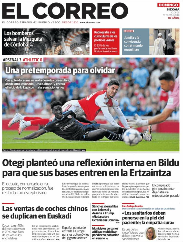Portada El Correo