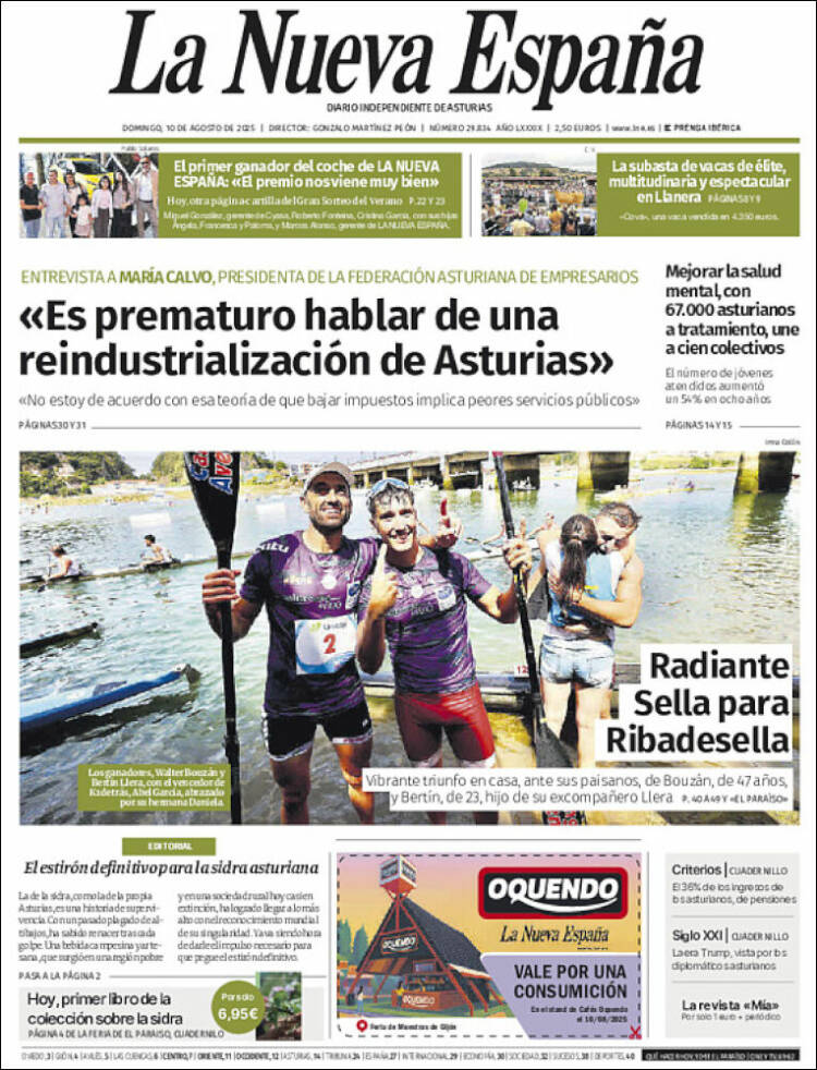 Portada La Nueva España