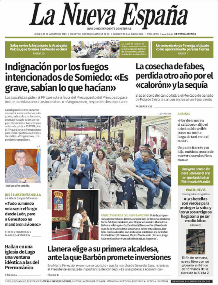 Portada La Nueva España