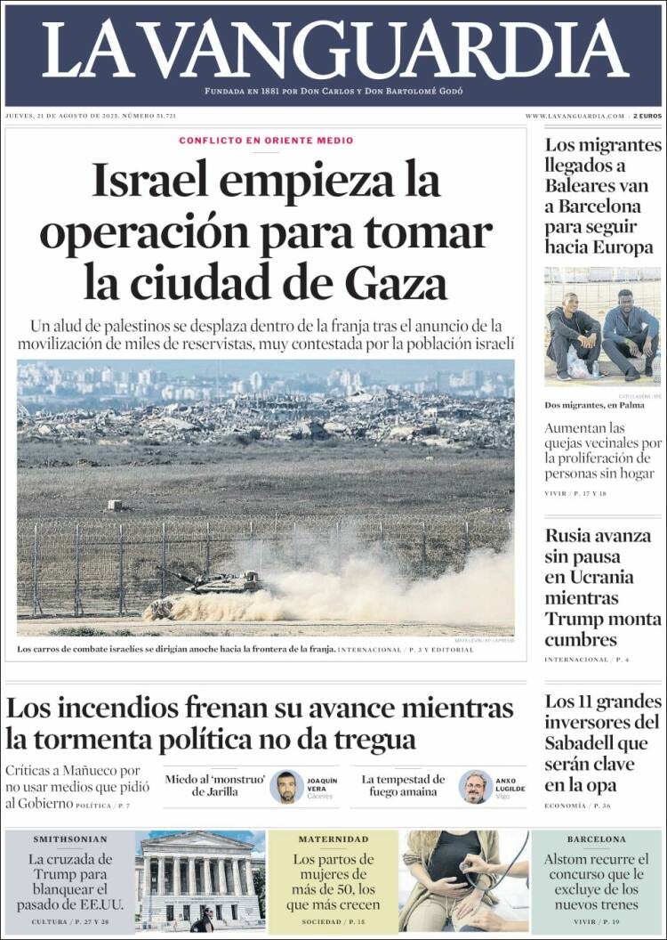 Portada La Vanguardia
