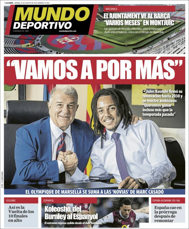 Portada Mundo deportivo