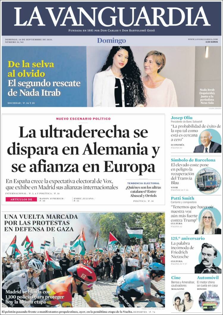Portada La Vanguardia
