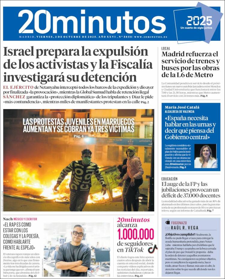 Portada 20 minutos