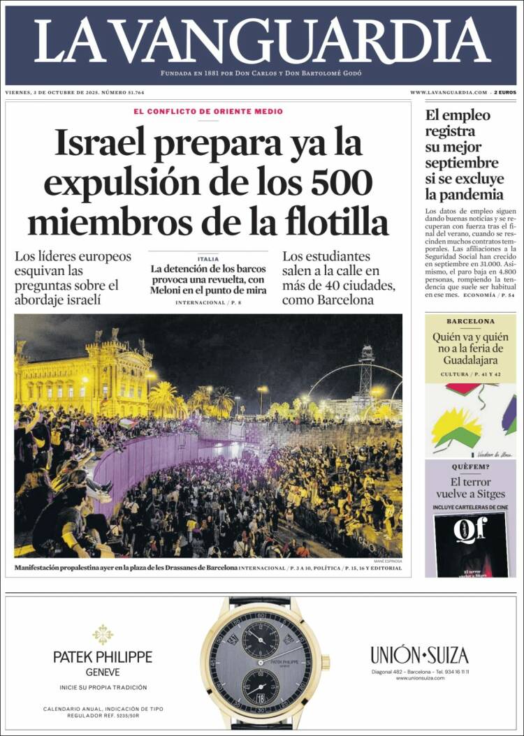 Portada La Vanguardia