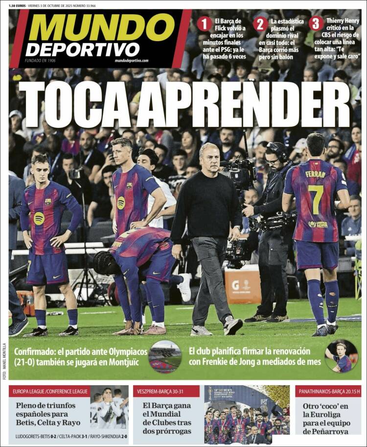 Portada Mundo deportivo