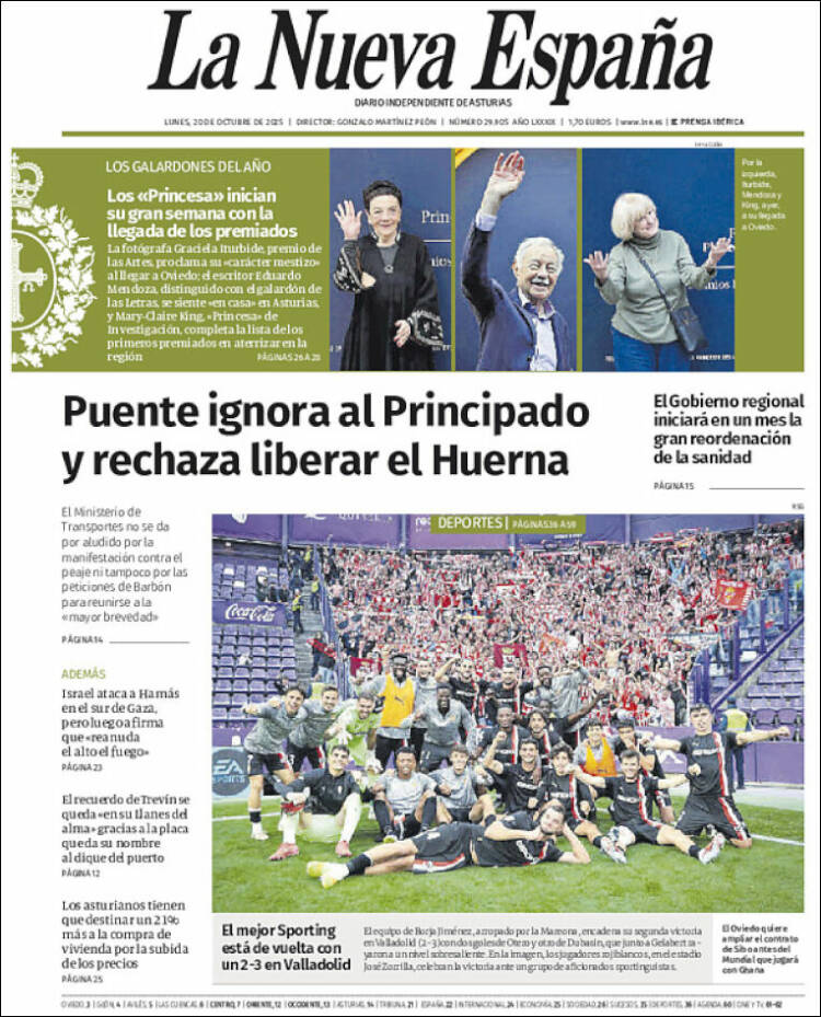 Portada La Nueva España