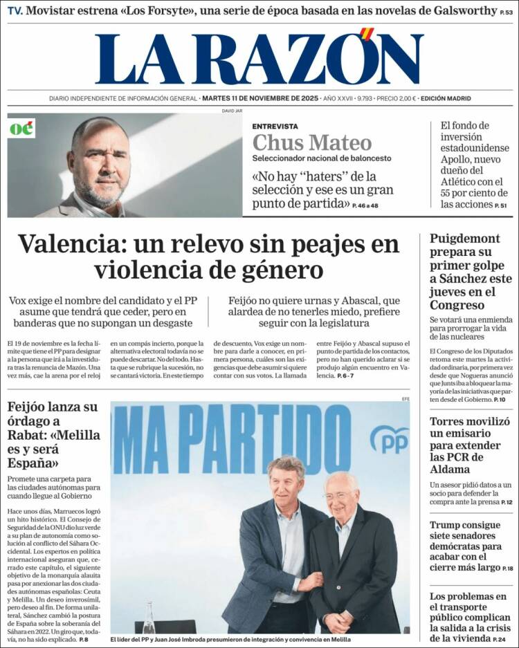 Portada La Razon