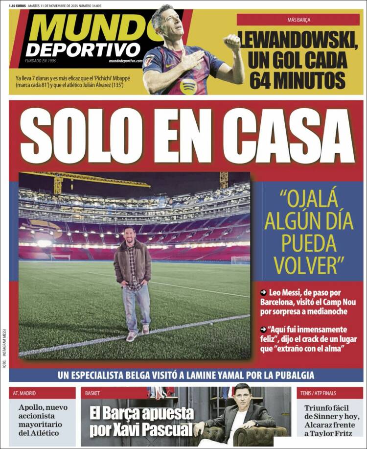 Portada Mundo deportivo
