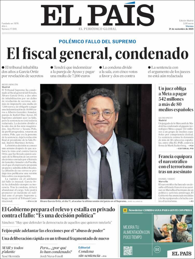 Portada EL PAIS
