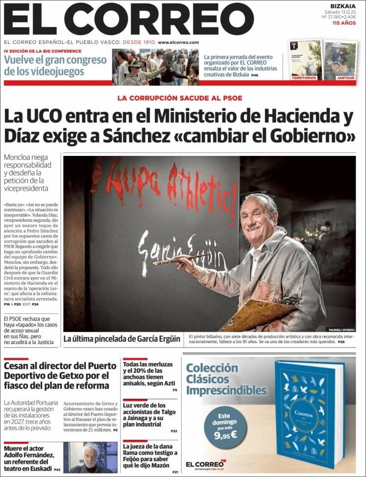 Portada El Correo