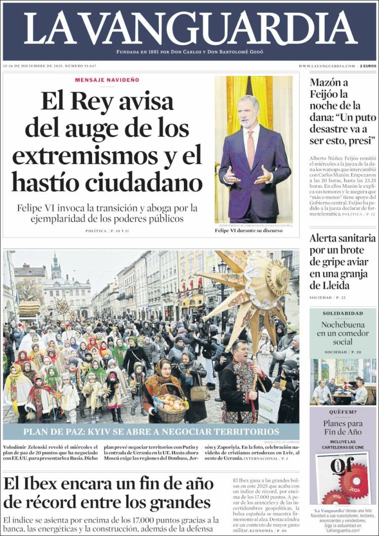 Portada La Vanguardia