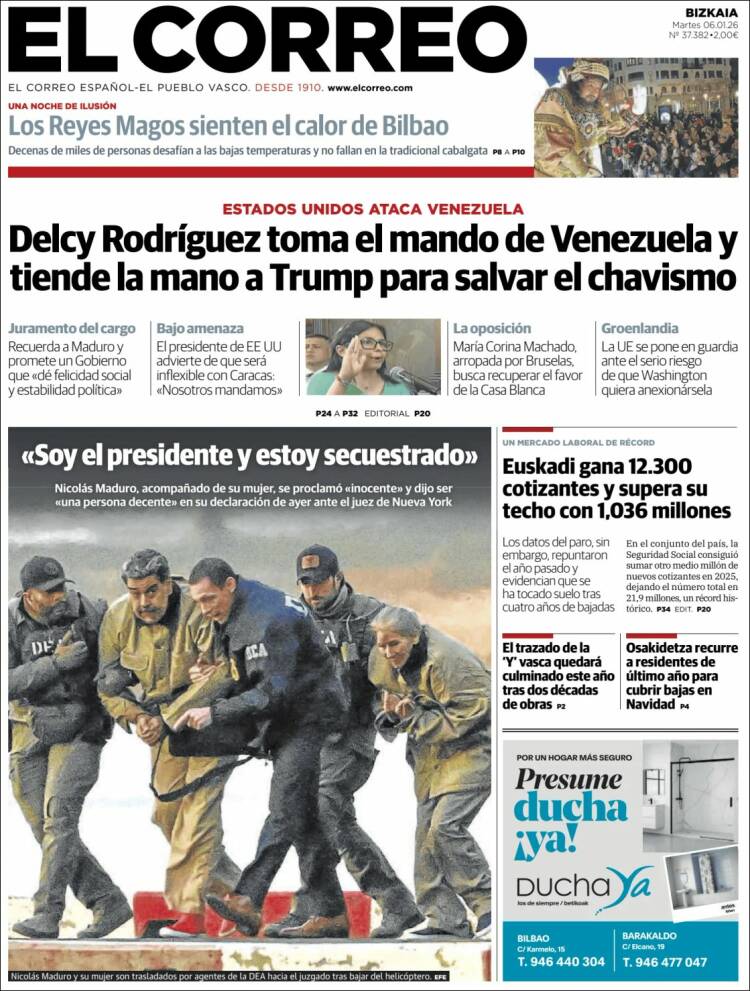 Portada El Correo