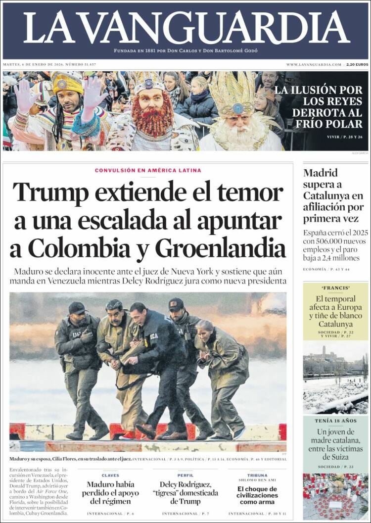Portada La Vanguardia