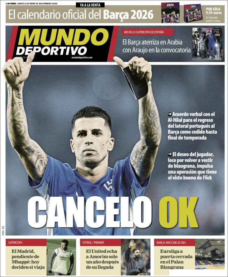 Portada Mundo deportivo