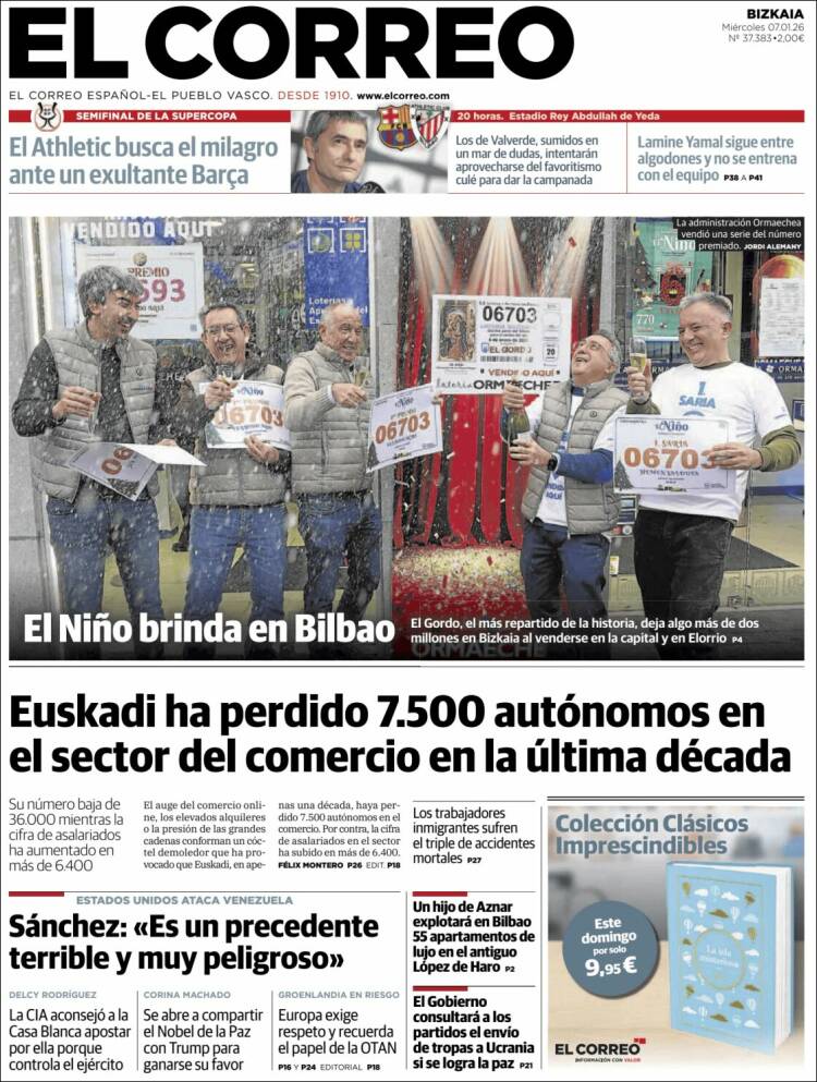 Portada El Correo