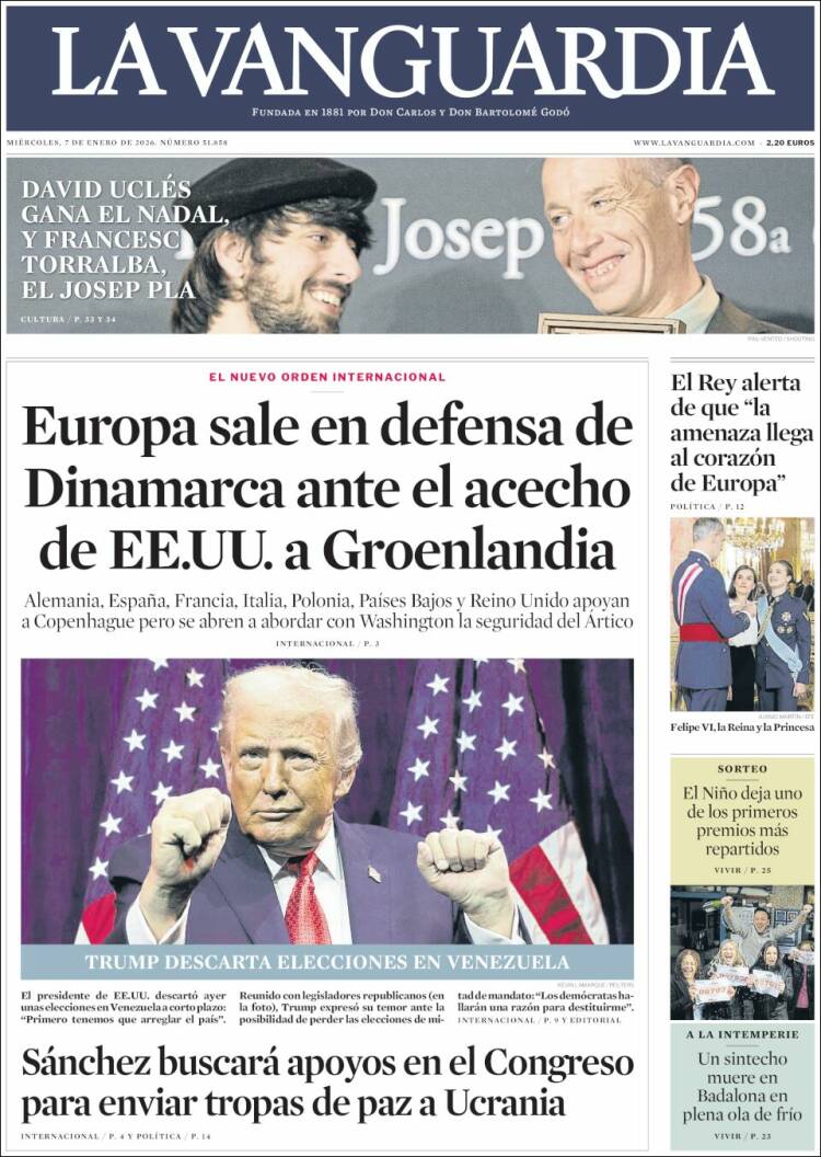 Portada La Vanguardia