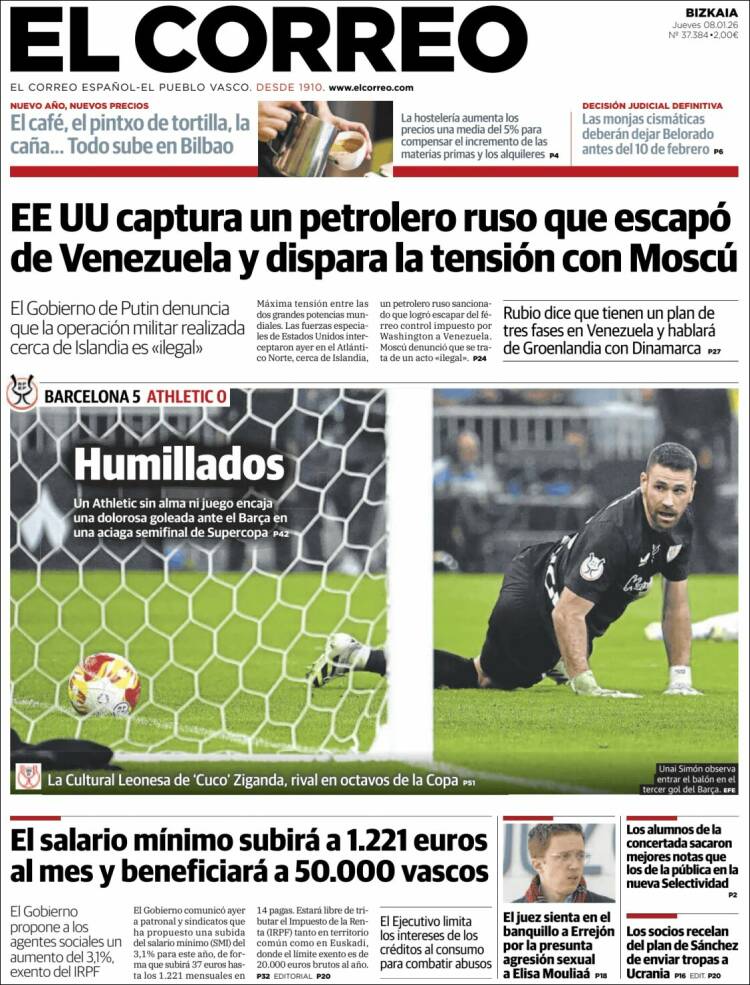 Portada El Correo