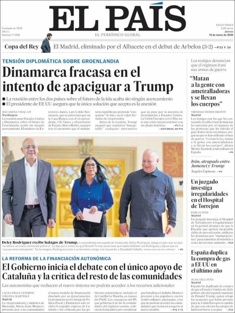 Portada EL PAIS