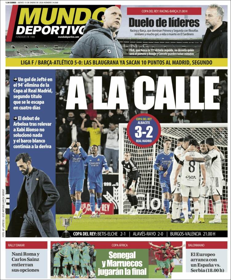 Portada Mundo deportivo
