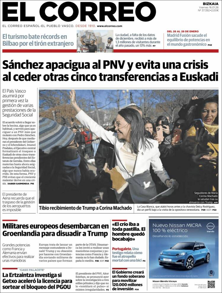 Portada El Correo