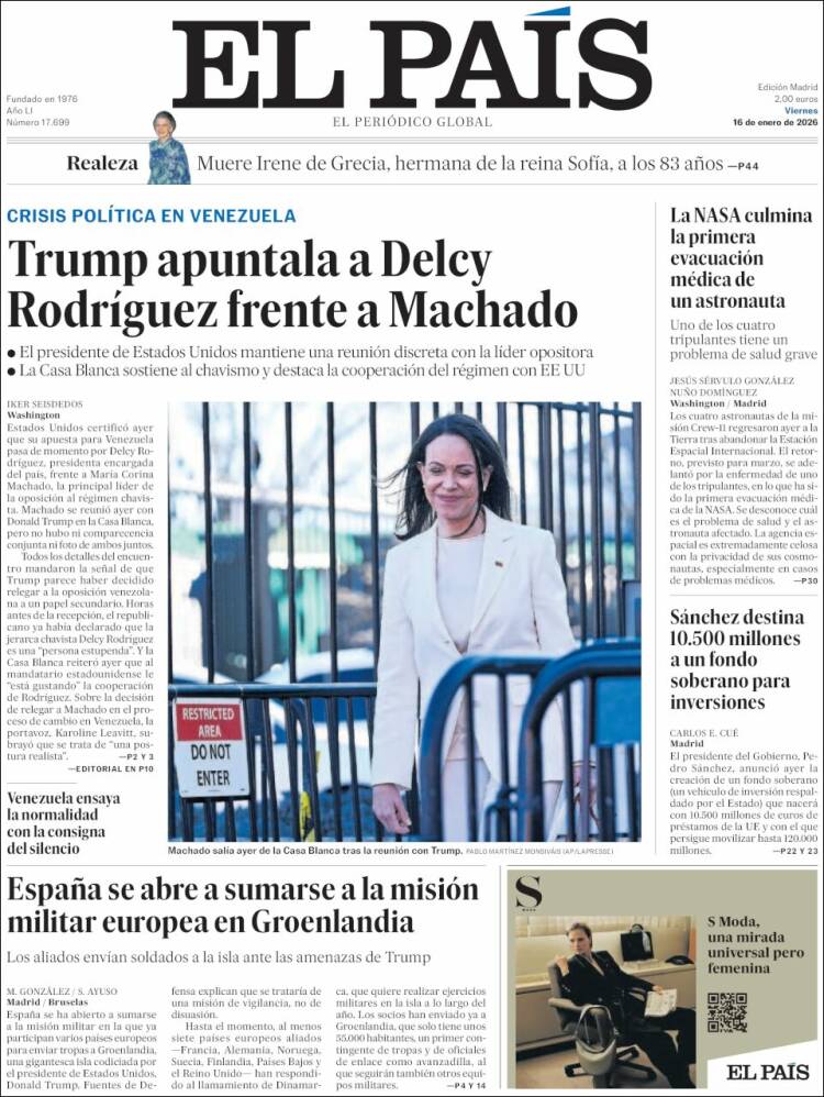 Portada EL PAIS