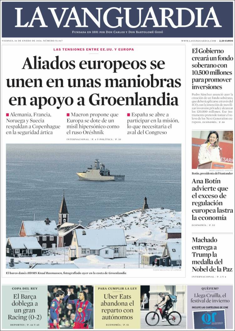 Portada La Vanguardia