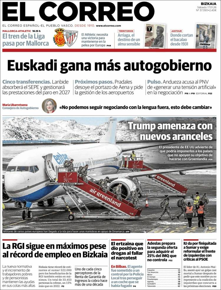 Portada El Correo