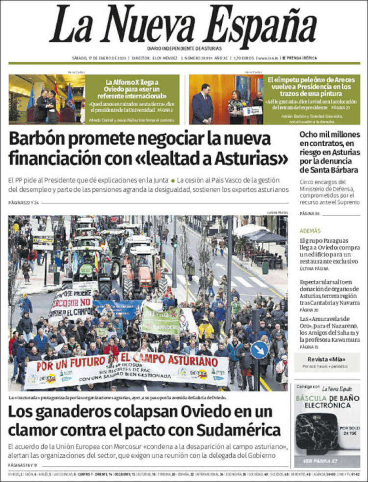 Portada La Nueva España