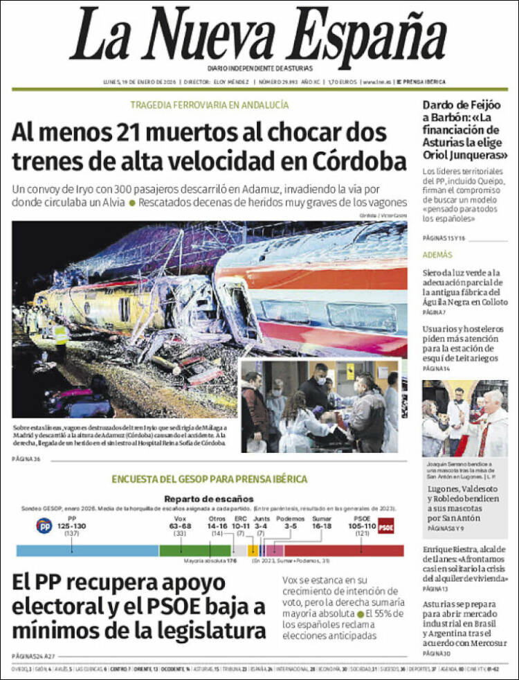 Portada La Nueva España