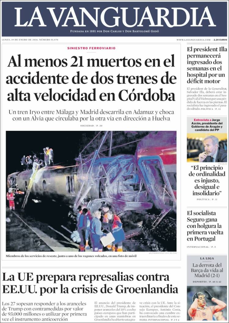 Portada La Vanguardia