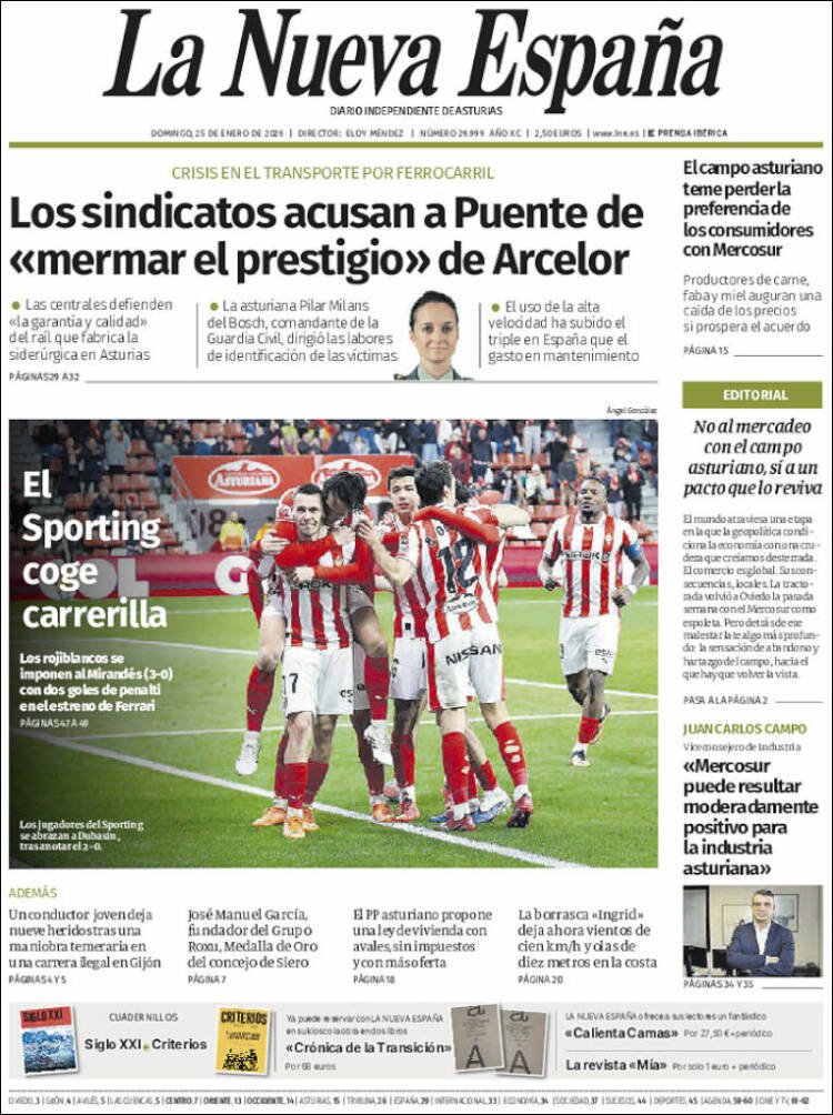 Portada La Nueva España