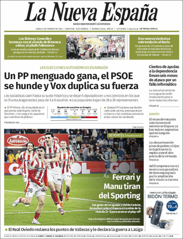 Portada La Nueva España