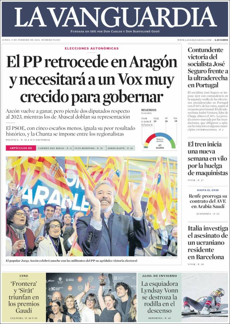 Portada La Vanguardia