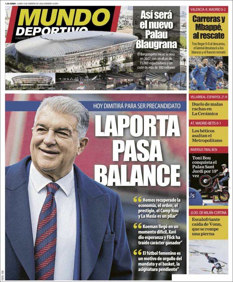 Portada Mundo deportivo