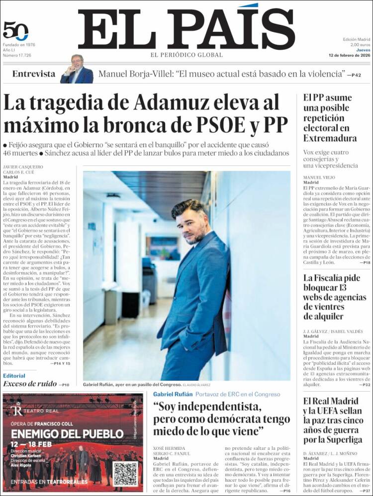 Portada EL PAIS