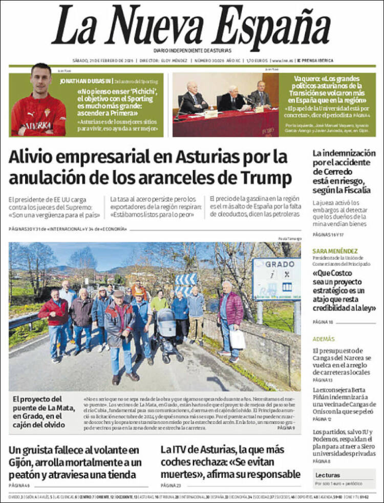 Portada La Nueva España