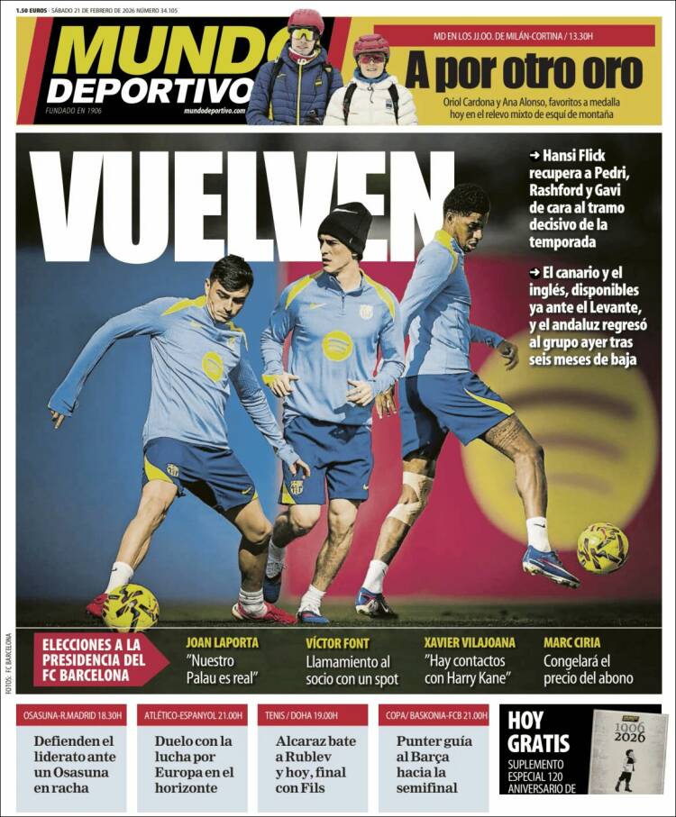 Portada Mundo deportivo